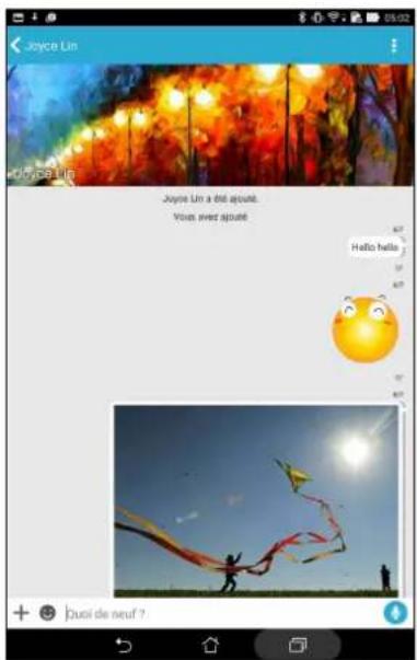 ASUS ZenPad 7.0 Z370KL - Utiliser conversation sur omlet - 3