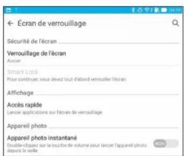 ASUS ZenPad 7.0 Z370KL - Personnaliser l'écran de verrouillage - 3