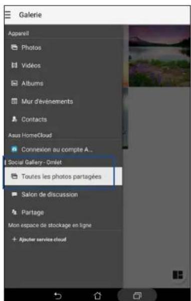 ASUS ZenPad 7.0 Z370KL - Visualiser les photos partagées à partir de l'application galerie - 1