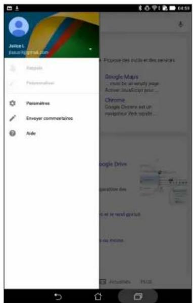 ASUS ZenPad 7.0 Z370KL - Personnaliser les paramètres de recherche vocale - 2