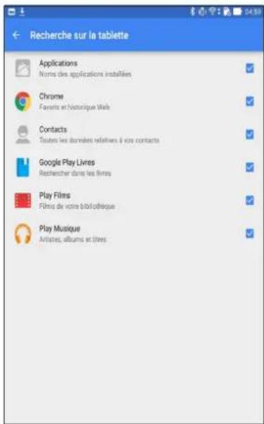 ASUS ZenPad 7.0 Z370KL - Personnaliser les paramètres de recherche vocale - 3
