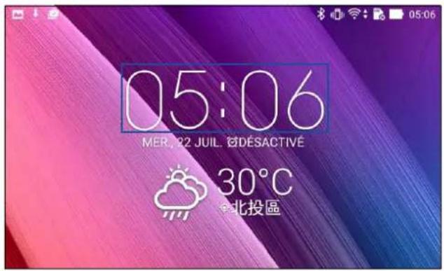ASUS ZenPad 7.0 Z370KL - Ouvrir l'application horloge - 1