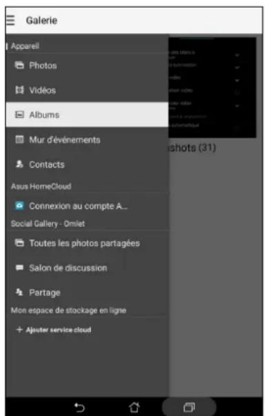 ASUS ZenPad 7.0 Z370KL - Accéder aux images de vos réseaux sociaux ou stockées en ligne - 1