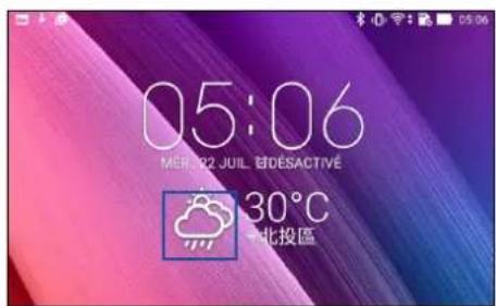 ASUS ZenPad 7.0 Z370KL - Mettre à jour les prévisions météo - 1