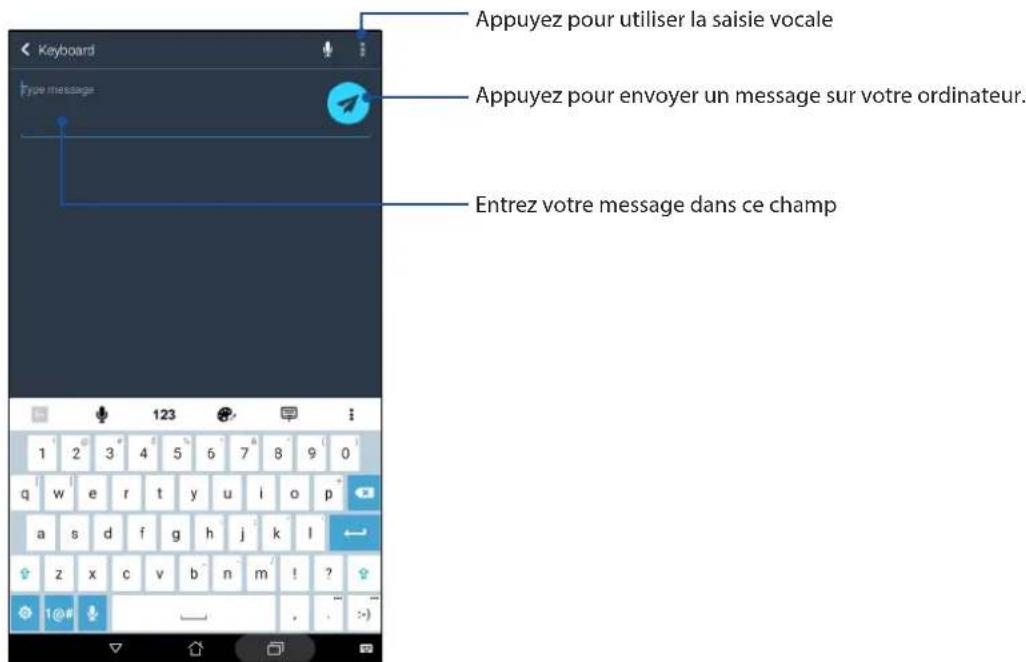 ASUS ZenPad 7.0 Z370KL - Saisir du texte - 1