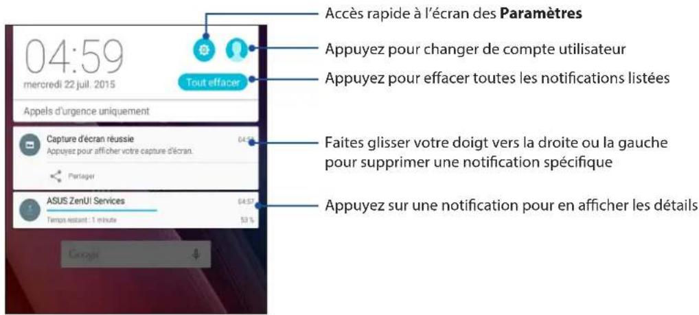 ASUS ZenPad 7.0 Z370KL - Notifications système - 1