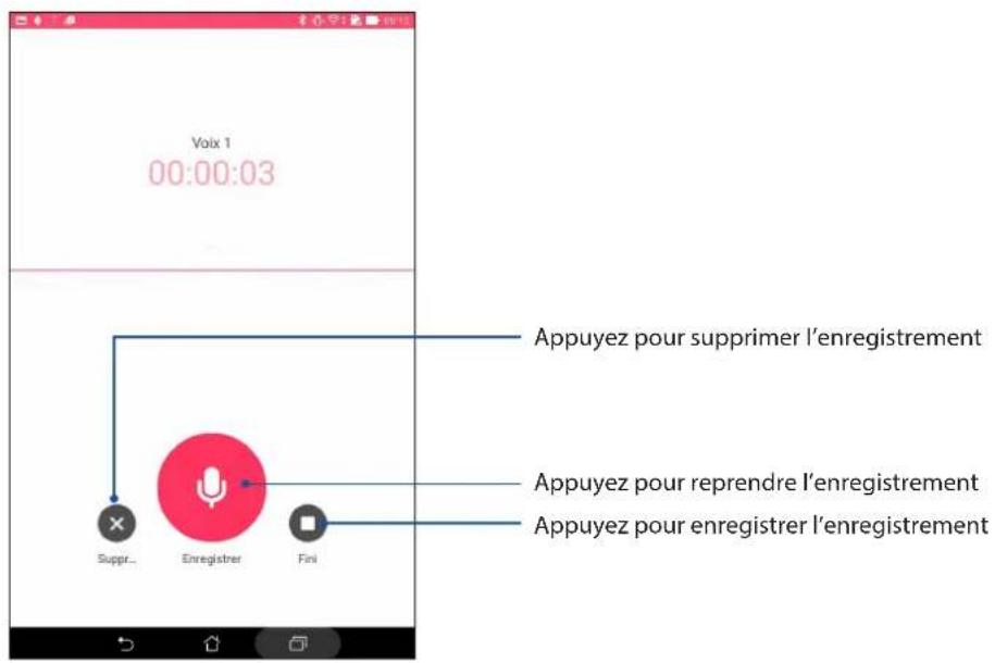ASUS ZenPad 7.0 Z370KL - Suspendre un enregistrement - 1