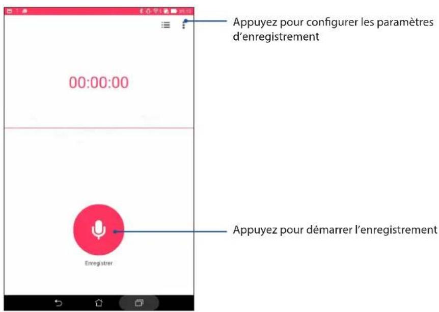ASUS ZenPad 7.0 Z370KL - Ouvrir le magnétophone - 1