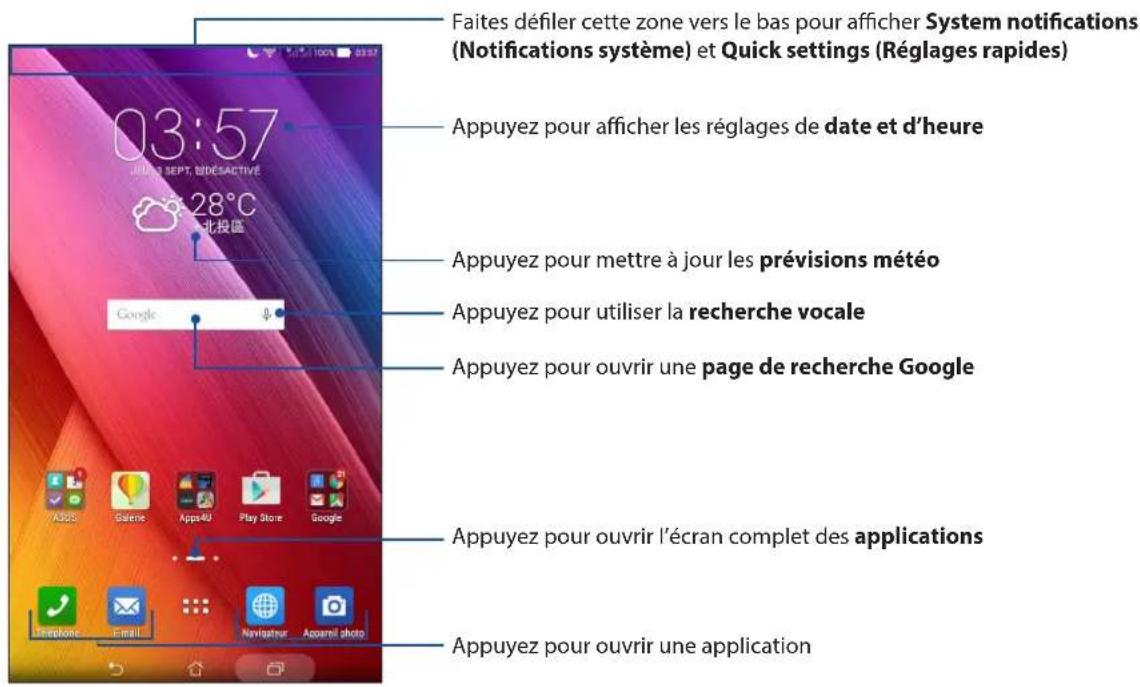 ASUS ZenPad 7.0 Z370KL - Écran d'accueil - 1