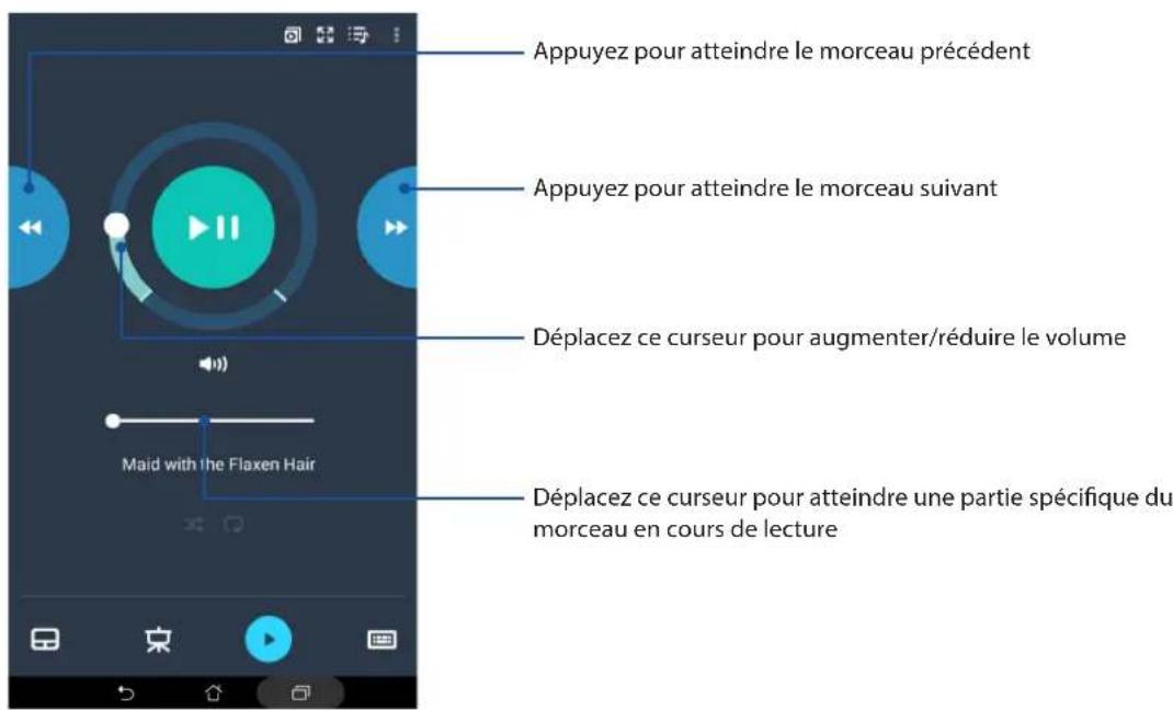 ASUS ZenPad 7.0 Z370KL - Gérer la lecture de windows® media player - 1