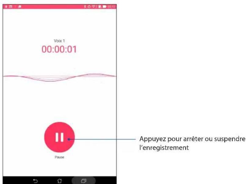ASUS ZenPad 7.0 Z370KL - Ouvrir le magnétophone - 2