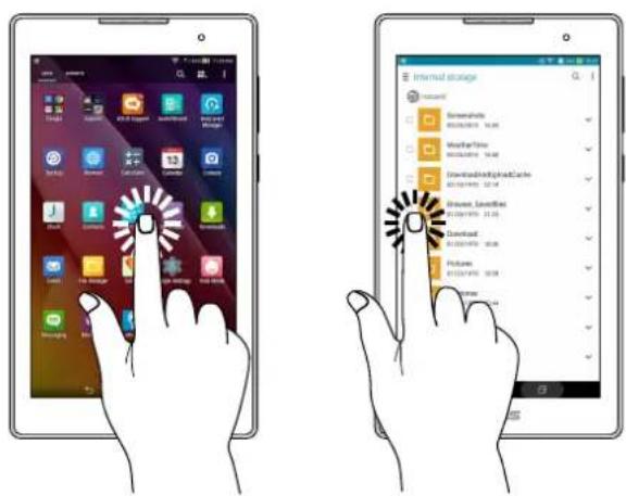 ASUS ZenPad C 7.0 Z170CX - Ouvrir une application ou sélectionner un élément - 1
