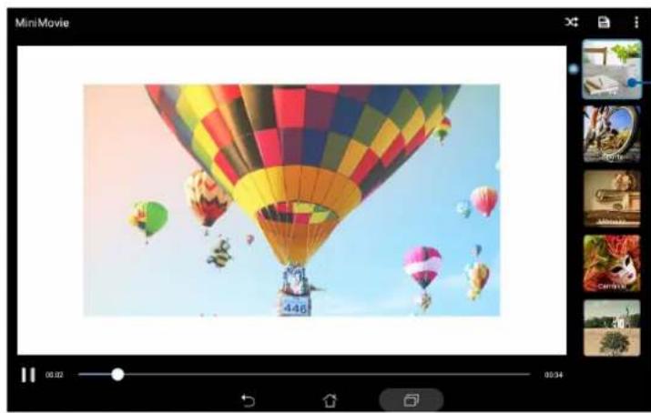 ASUS ZenPad C 7.0 Z170CX - Utiliser minimovie (minifilm) - 1