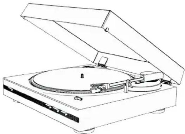 THOMSON TT351 - VOLLEDIG GEAUTOMATISEERDE PLATENSPELER - 1