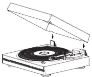 THOMSON TT351 - WICHTIG. DEN TONARM NICT MIT DER HAND BEWEGEN. DIE AUTOPLAY-TASTE FÜR AUTOMATISCHE WIEDERGABE BENUTZEN. - 1