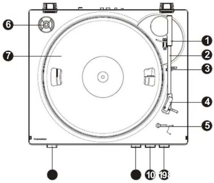 THOMSON TT351 - Description of parts - 1