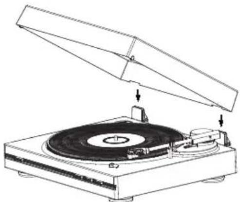 THOMSON TT351 - IMPORTANT. NON MUOVERE IL BRACCIO DI LETTURA CON LE MANI. UTILIZZARE IL PULANTE DI LETTURA AUTOMATICA. - 1