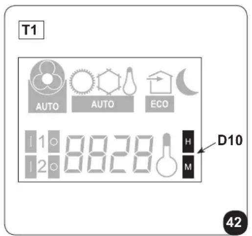 OLIMPIA SPLENDID Unico AIR 25 HP - - Installng av klocka och timer (T2) - 1