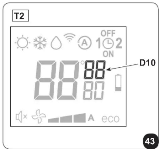 OLIMPIA SPLENDID Unico AIR 25 HP - - Programmation de l'horloge et du minuteur (T2) - 1
