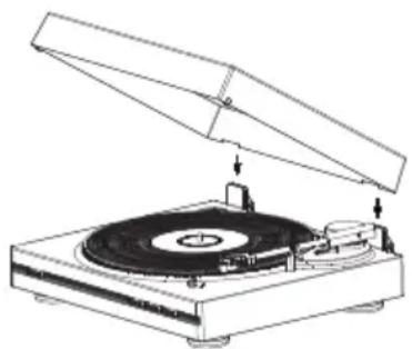 THOMSON TT355 - WICHTIG. DEN TONARM NICT MIT DER HAND BEWEGEN. DIE AUTOPLAY-TASTE FÜR AUTOMATISCHE WIEDERGABE BENUTZEN. - 1