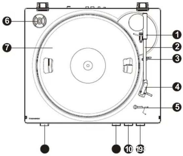 THOMSON TT355 - WICHTIG. DEN TONARM NICT MIT DER HAND BEWEGEN. DIE AUTOPLAY-TASTE FÜR AUTOMATISCHE WIEDERGABE BENUTZEN. - 2