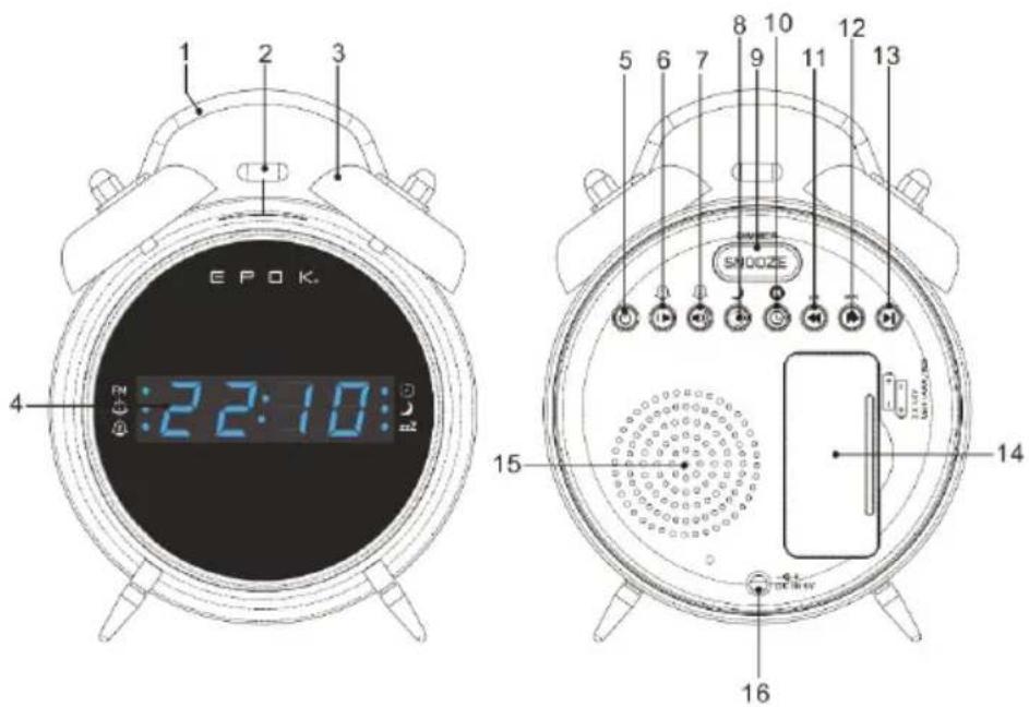 1 2 3 EPOK :22:10: 4 5 6 7 8 9 10 11 12 13 SNOOZE 14 15 16