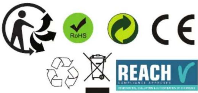 RoHS CE REACH COMPLIANCE APPROVED REGISTRATED EVALUATION & AUTHORIZATION OF CHEMICALS