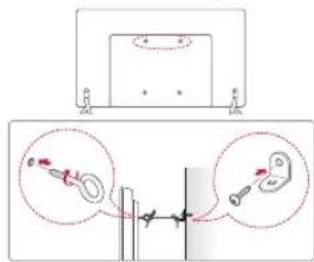 LG 55LH530V - Securing the TV to a wall - 1