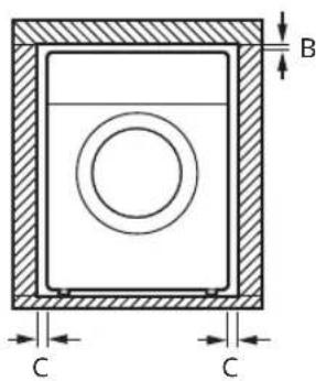 LG W4WV75961 - Emplacement d'installation - 2