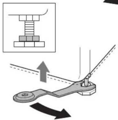 LG W4WV75961 - Regolamento e livellamento dei piedini - 2
