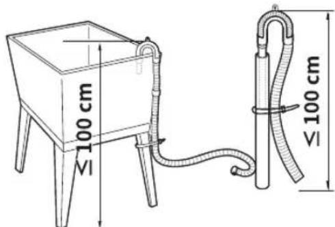 LG W4WV75961 - Anschluss des Ablaufschlauchs mit der Winkelhalterung - 2