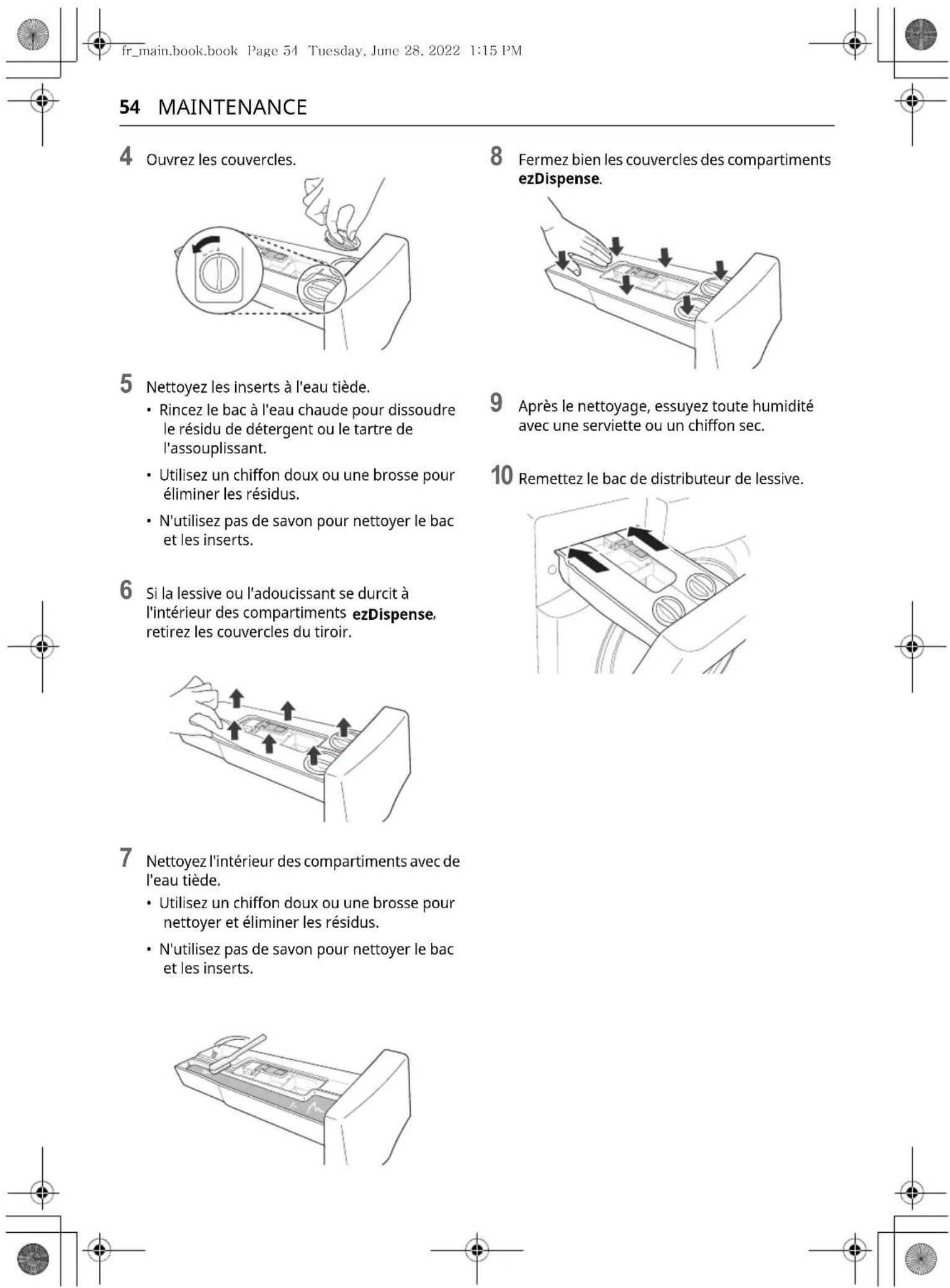 LG W4WV75961 - Avertissement - 2