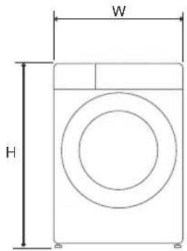LG W4WV75961 - Abmessungen(mm) - 1