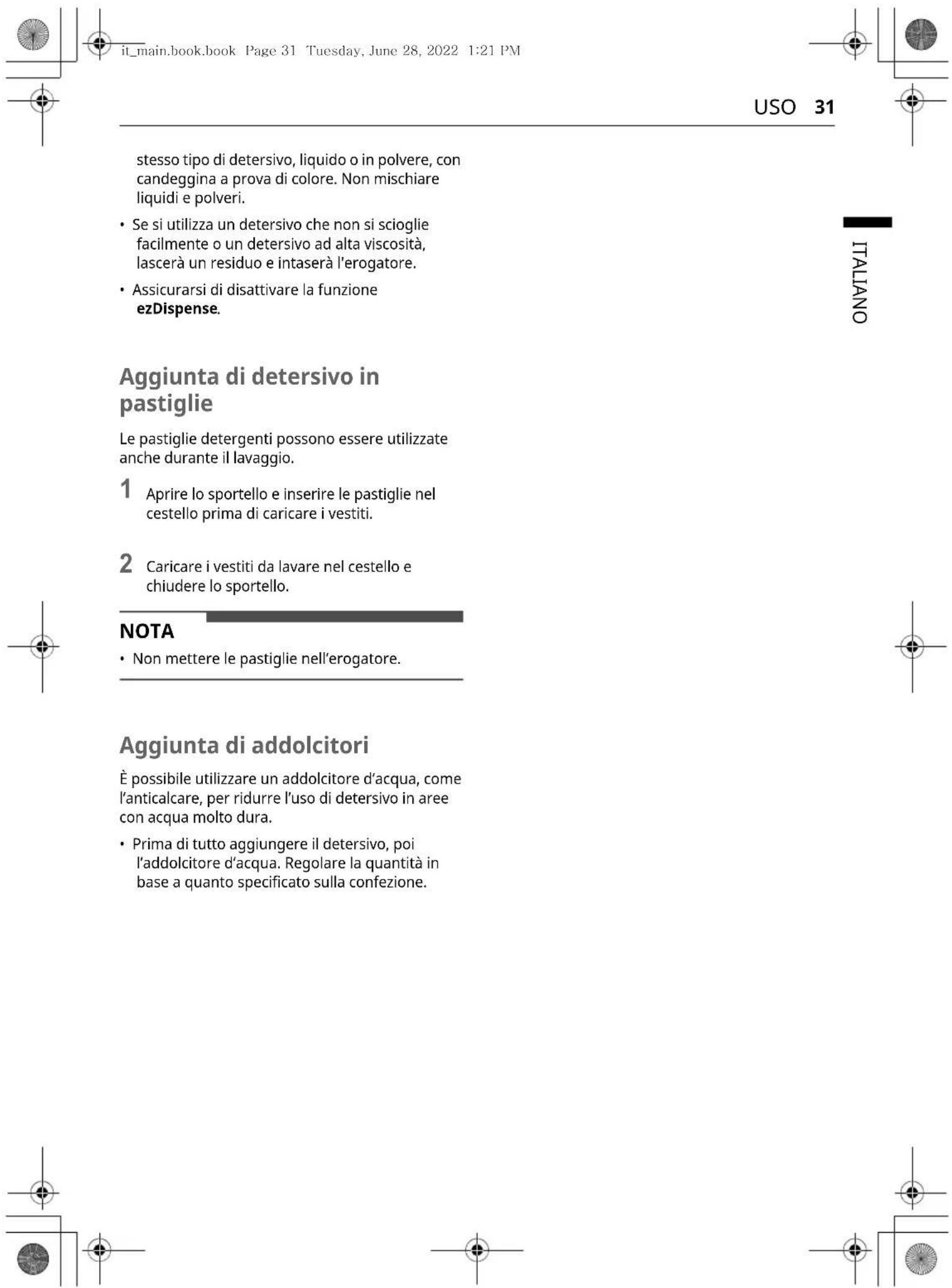 LG W4WV75961 - Scomparto manuale di detersivo per lavaggio principale - 1