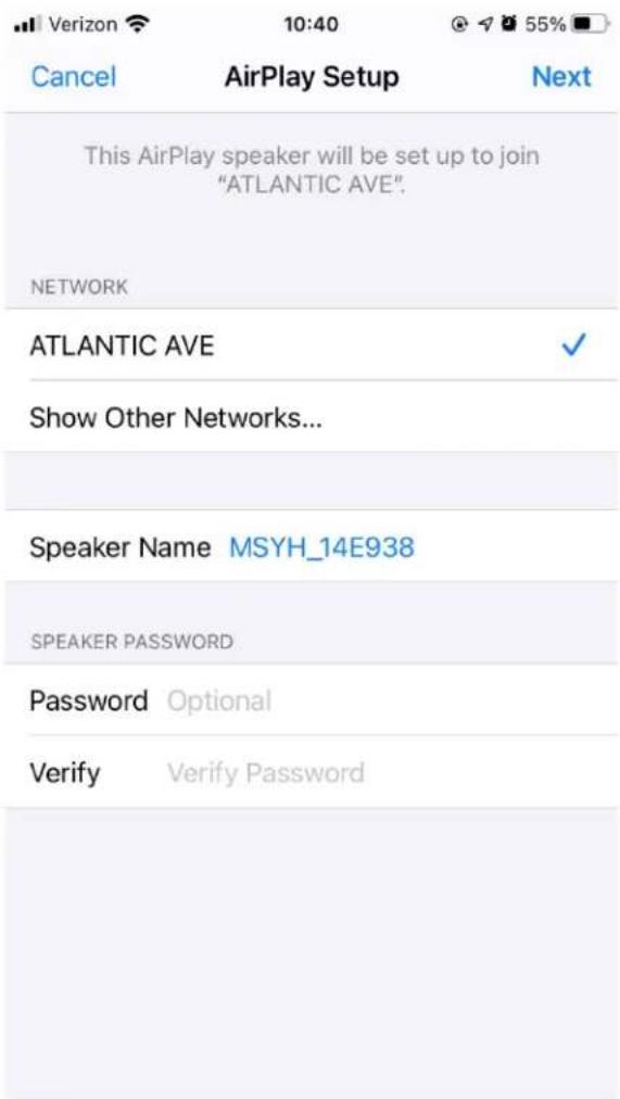TIVOLI AUDIO Model One Digital Generation 2 - Apple AirPlay2에서 WiFi 를 이용하여 Model One Digital을 설정할 수 있음 - 2