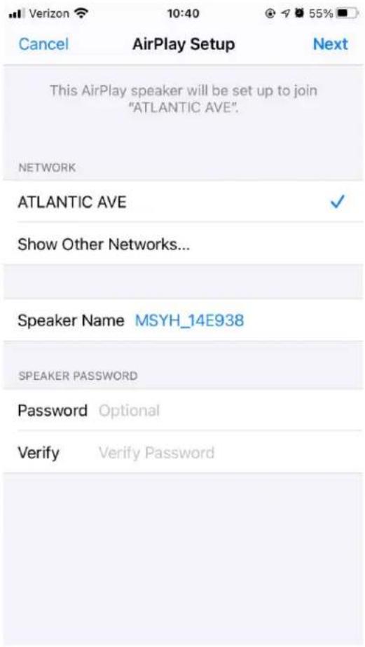 TIVOLI AUDIO Model One Digital Generation 2 - Apple AirPlay2 を使って Wi-Fi で設定する - 3