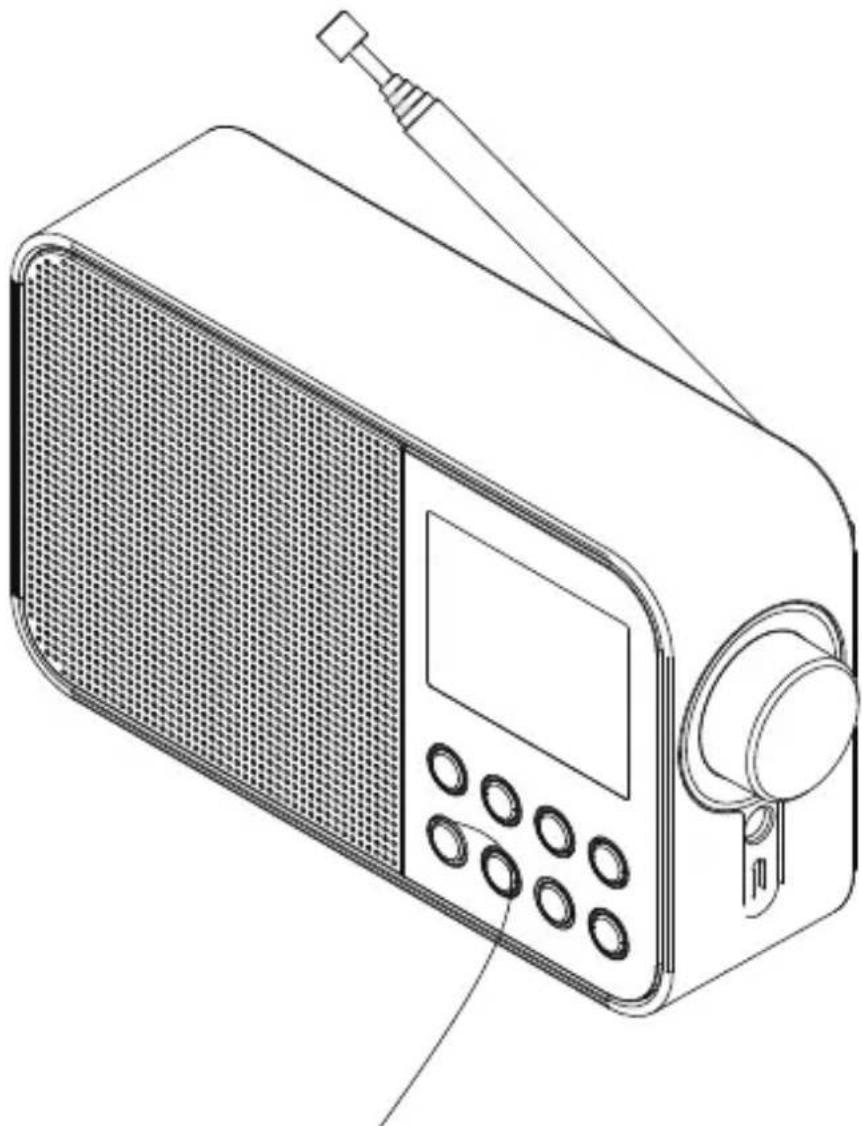 KENWOOD CRM30DAB - Éléments de commande et connecteurs - 1
