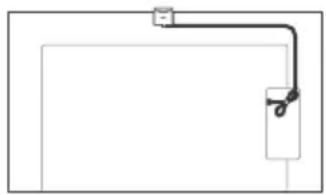 SONY Bravia KD75X85KP - Optional Camera and Microphone Unit (not supplied) Cable Management - 1