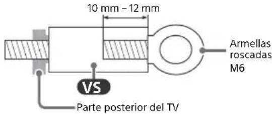 SONY Bravia KD75X85KP - Medidas recomendadas para la instalacion del TV - 6