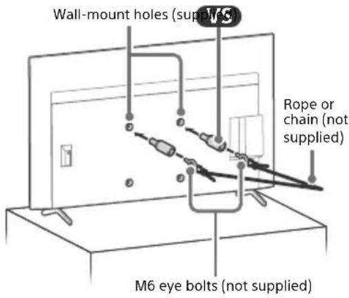 SONY Bravia KD75X85KP - Recommended Measures to Secure the TV - 4
