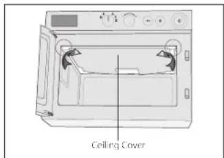 SAMSUNG MJ26A6091AT - CLEANING THE CEILING COVER - 1