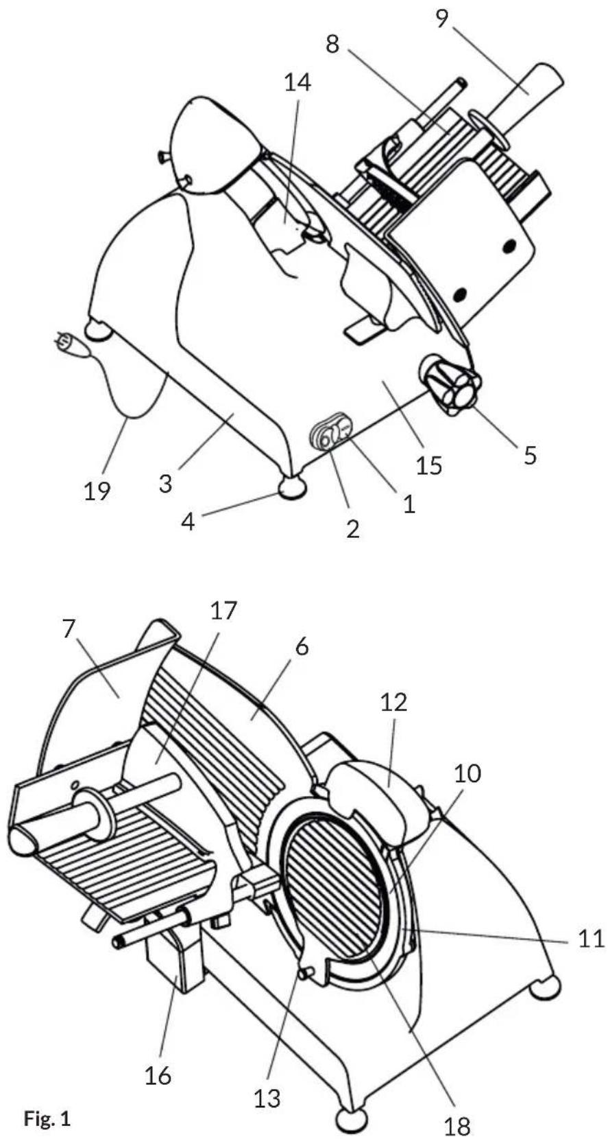 Berkel Red Line 220 - PARTES DA MÁQUINA - 1