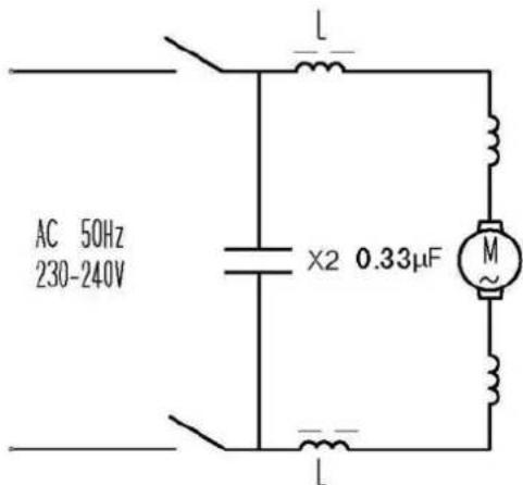 Holzmann BSG13E - Schaltplan / Wiring diagram - 1