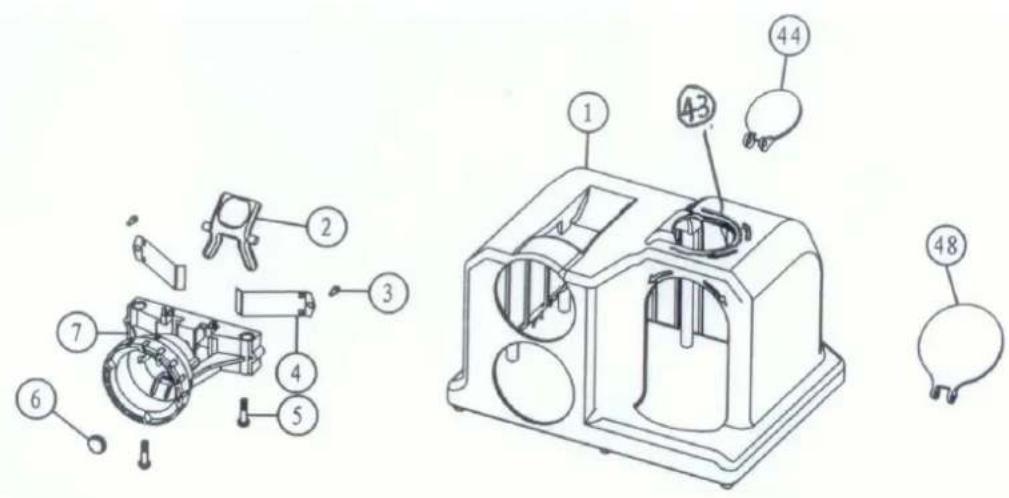 Holzmann BSG13E - EXPLOSIONSZEICHNUNG / EXPLODED DRAWING - 1
