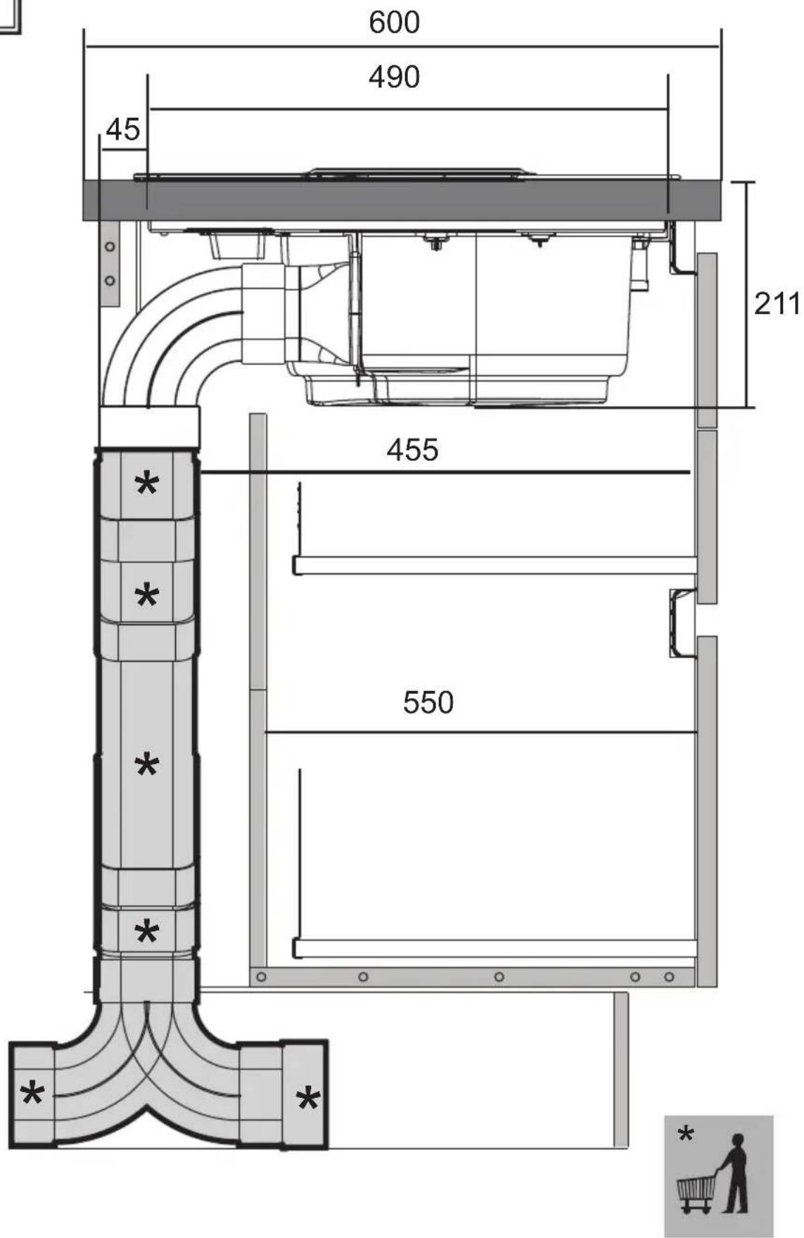 KITCHENAID KVH 92 2B K - KIT WINDOW - 45