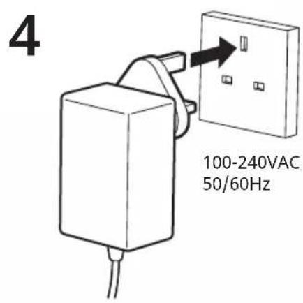4 100-240VAC 50/60Hz