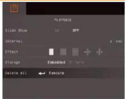 AVer AVerVision F70W - Ecran du menu - 1