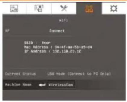 AVer AVerVision F70W - Ecran du menu - 1