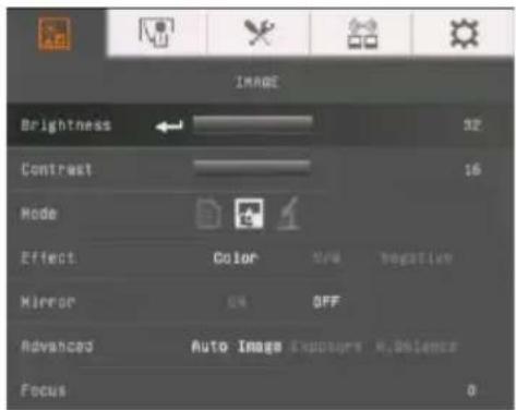 AVer AVerVision F70W - MENU OSD (On screen display, affichage sur l'écran) - 2