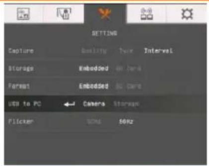 AVer AVerVision F70W - Ecran du menu - 1